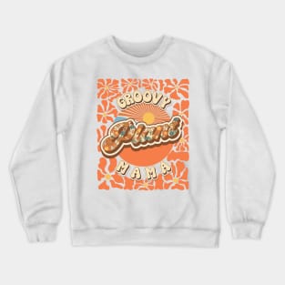 Mother day plant lover groovy gift Crewneck Sweatshirt